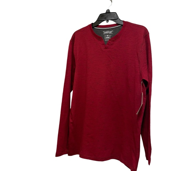COMPANY EIGHTY ONE TRADEMARK SHIRT MENS LONG SLEEVE THUNDER RED COLOR SIZE LARGE - Picture 5 of 11